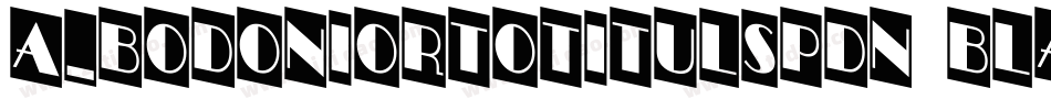a_BodoniOrtoTitulSpDn Black字体转换